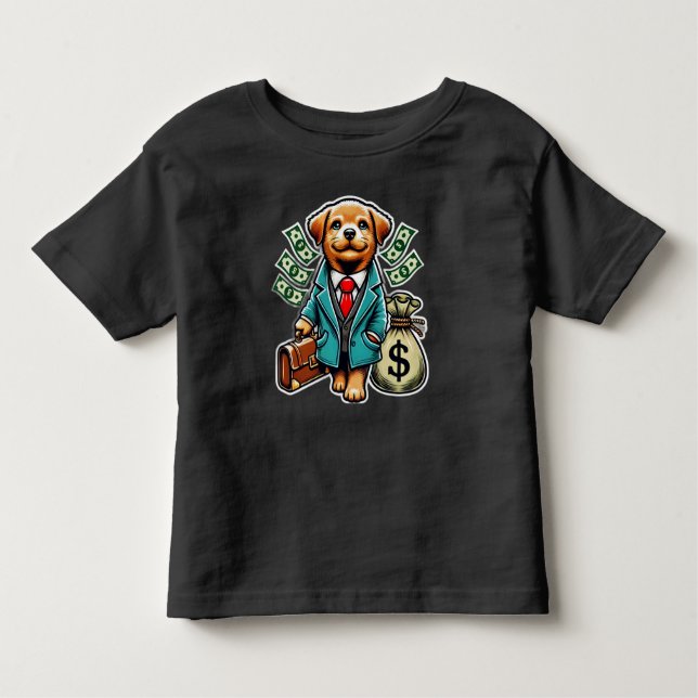 reicher Hund Kleinkind T-shirt (Vorderseite)