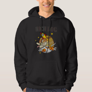Reicher Hund Planeten Astronaut Tourist Weltraumhu Hoodie