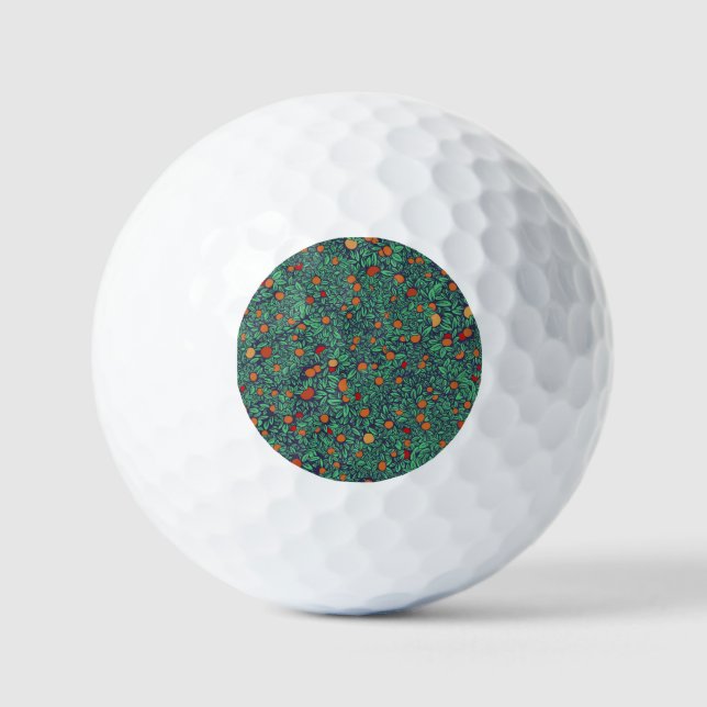 Reicher Orchard: Vintages Baummuster. Golfball (Vorderseite)