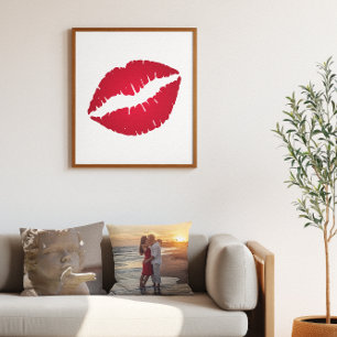 Reicher roter Ombre-Lippenstift Poster