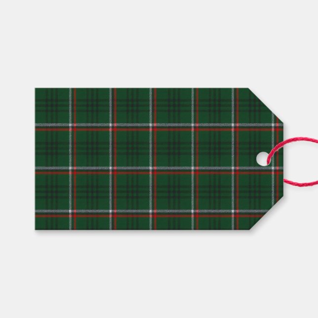 Reicher Tartan Geschenkanhänger (Vorderseite (Horizontal))