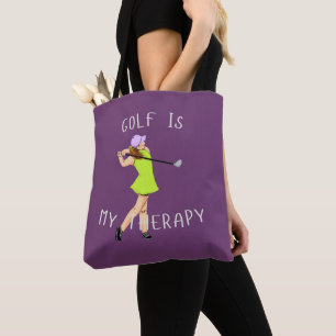 Reicher tiefer Pflaumen 'Golf ist meine Therapie'