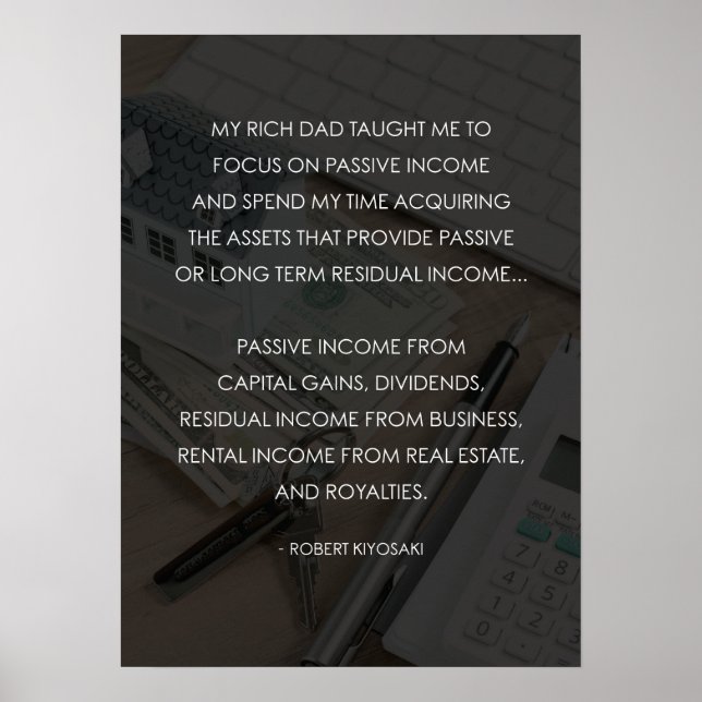 Reicher Vater gegen schlechten Vater - Geld Motivi Poster (Vorne)