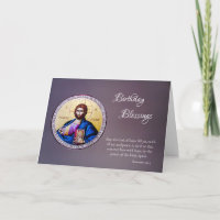 Reicher violetter Hintergrund mit Christus-Ikonen-