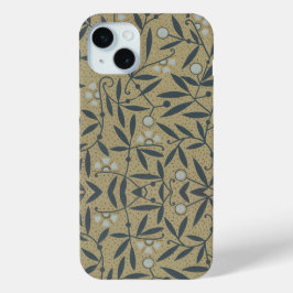 Reiches Blumenmuster mit dunkelblauen Ranken  Case-Mate iPhone Hülle