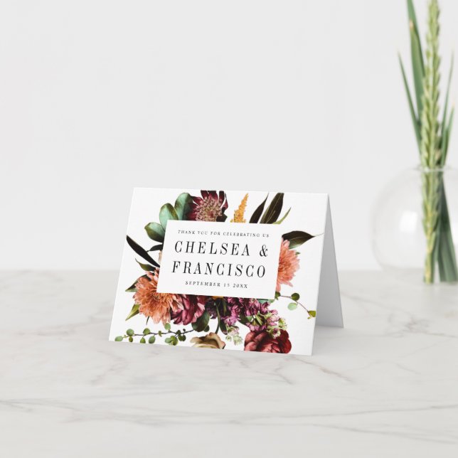 Reichhaltigkeit der Frühlingsblüte Dankeskarte (Vorderseite)