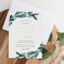 reichlich Foliage | Hochzeit von Aquarellfarben