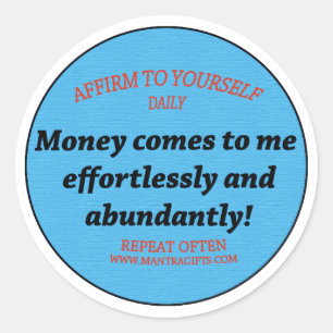 reichlich runder aufkleber