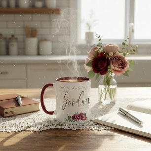 Reichliche Güte rote Blumen Tasse
