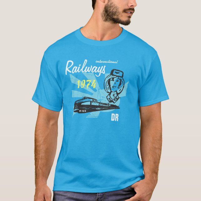Reichsbahndesign DDR international T-Shirt (Vorderseite)