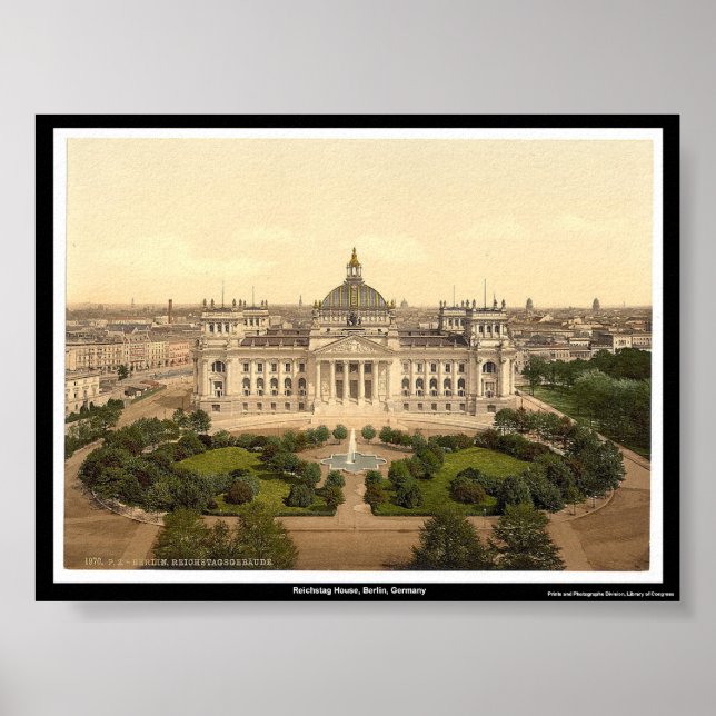 Reichstag, Berlin, Deutschland Poster (Vorne)