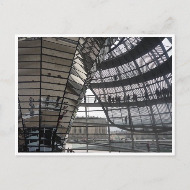 reichstag dome berlin postkarte (Vorderseite)