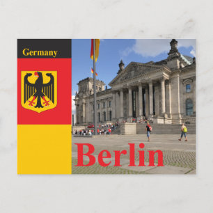 Reichstag-Gebäude. Berlin, Deutschland Postkarte