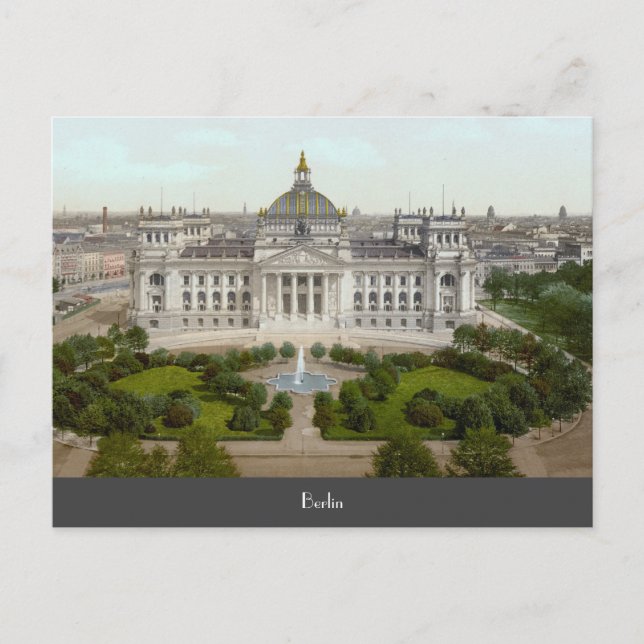 Reichstag in Berlin (ca. 1900) Postkarte (Vorderseite)