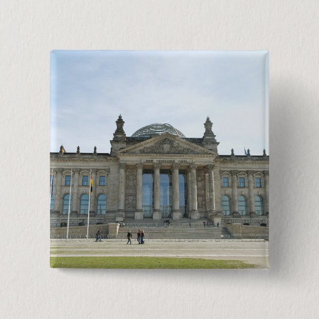 Reichstagsgebäude in Berlin Button (Vorderseite)