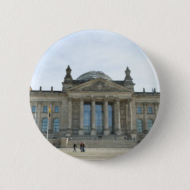 Reichstagsgebäude in Berlin Button (Vorderseite)