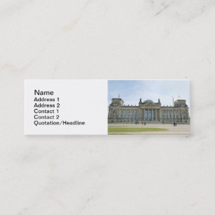 Reichstagsgebäude in Berlin Mini Visitenkarte