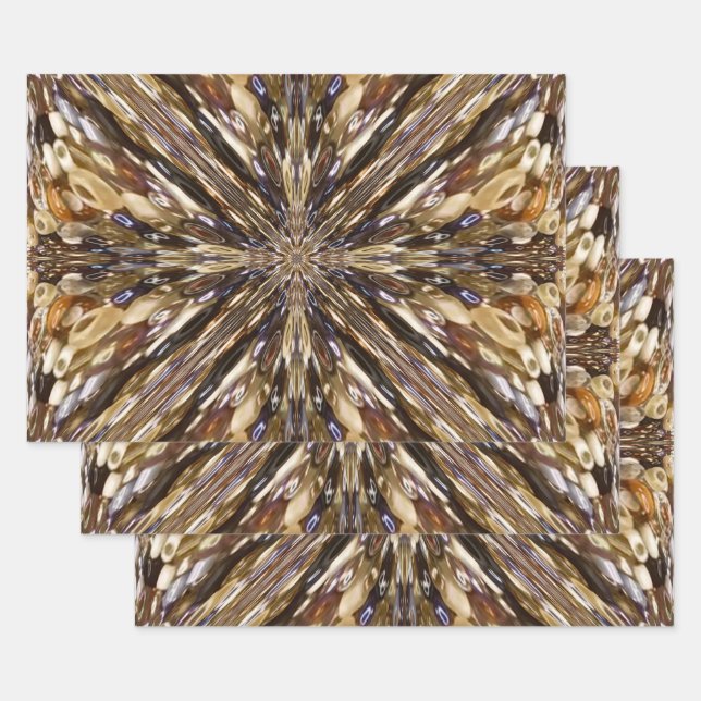 Reichtum an Saatbeads Abstraktes Muster Geschenkpapier Set (Set)