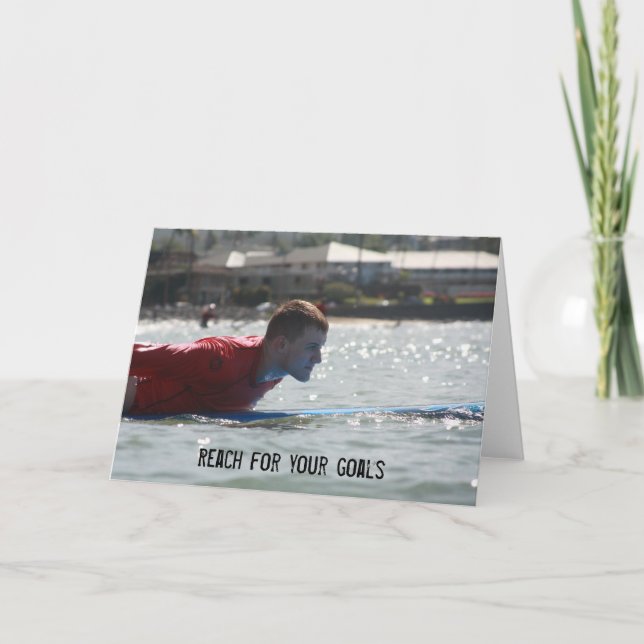 Reichweite für Ihre Ziele motivierend Karte (Vorderseite)