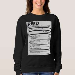 Reid Ernährungsinformation Problem lösen Sweatshirt