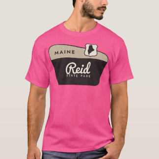 Reid Staat Park Maine Begrüßungszeichen T-Shirt