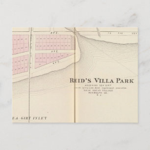 Reid's Villa Park, NJ Postkarte