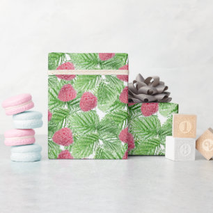 Reif, Beeren, Himbeeren Geschenkpapier