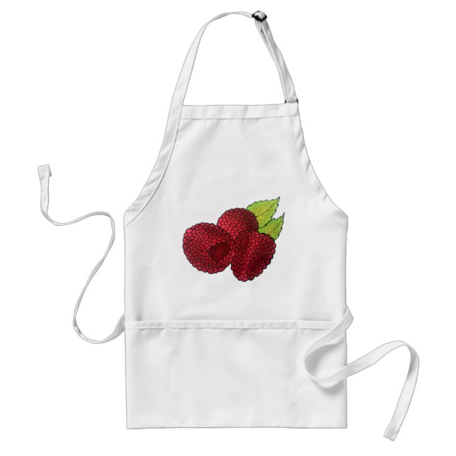 Reif Fresh Summer Red Himbeeren Frucht Küche Schürze (Vorne)