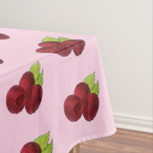 Reif Himbeere Rote Himbeeren Berry Frucht Druck Tischdecke