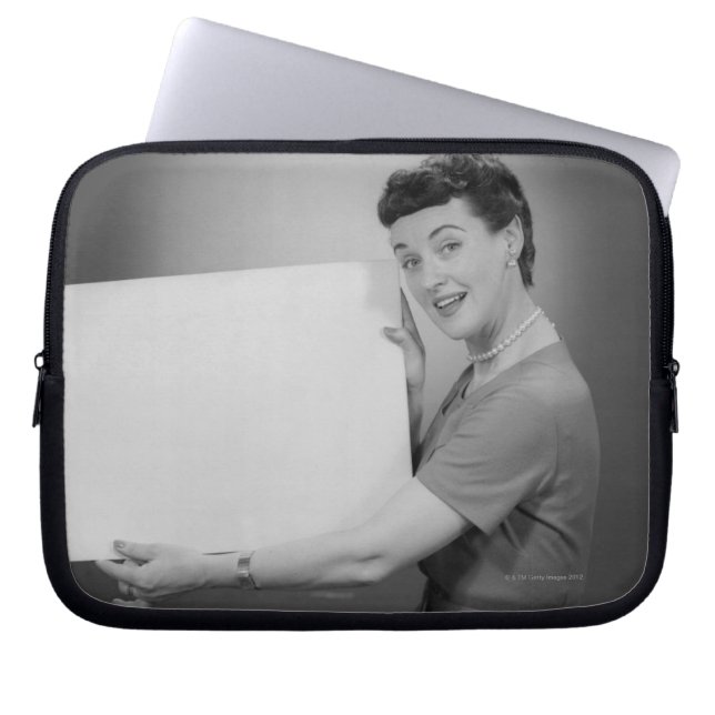 Reife Frau Laptopschutzhülle (Vorderseite)
