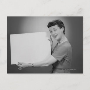 Reife Frau Postkarte