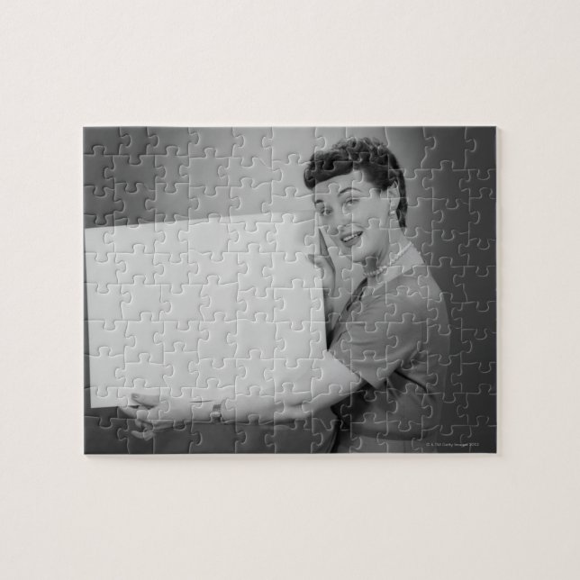 Reife Frau Puzzle (Horizontal)