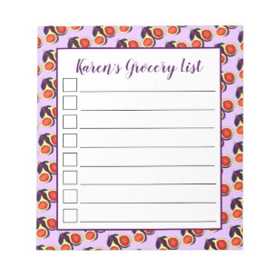 Reife Frische geschnittene Lila Figuren Feigenbaum Notizblock