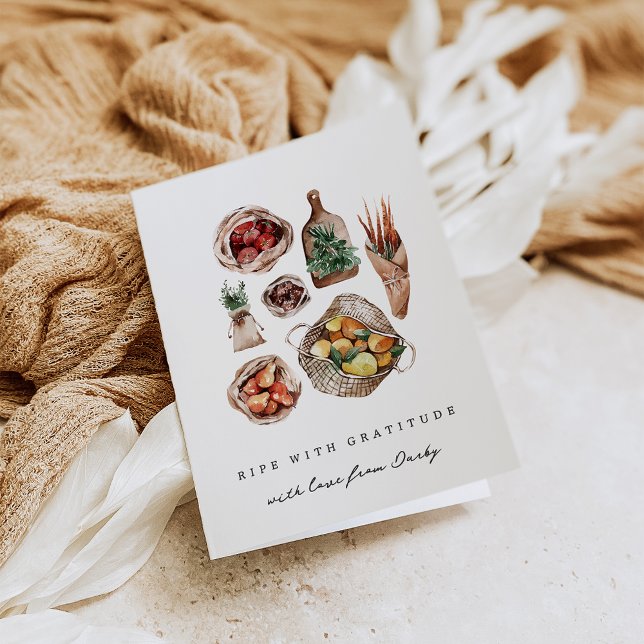 "Reife mit Dankbarkeit" Bauer Dankeskarte (Von Creator hochgeladen)