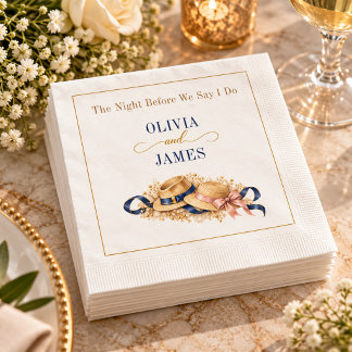 Reife Paare Vintage Hochzeitsprobe Abendessen Serviette