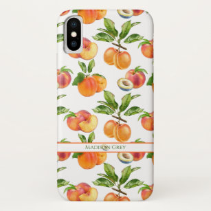 Reife Pfirsiche, Aprikosen und Pflaumen Fruchtmust Case-Mate iPhone Hülle