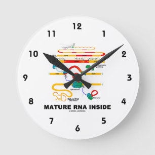 Reife RNA Inside Biology Spaß Runde Wanduhr
