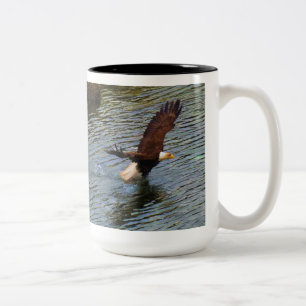 Reife Wälder und Wälder Eagle Zweifarbige Tasse