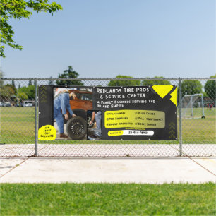 Reifen für neue und gebrauchte Reifen Auto-Reparat Banner