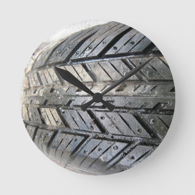 Reifen Runde Wanduhr (Vorderseite)