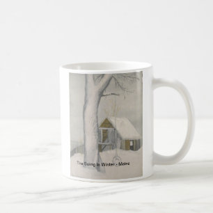 Reifen-Schwingen im Winter - Maine Tasse