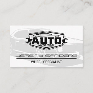 Reifen- und Räderservice   Auto Tech Visitenkarte