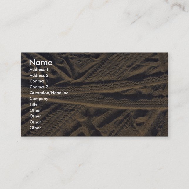 Reifenbahnen Visitenkarte (Vorderseite)