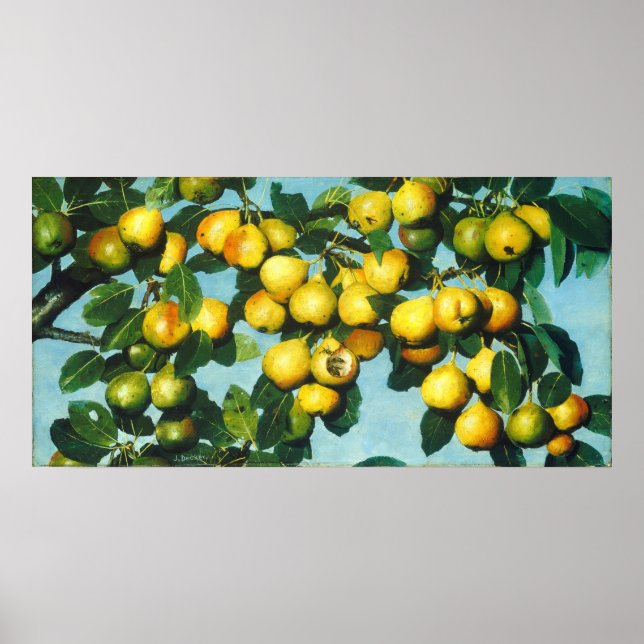 Reifende Birnen - Joseph Decker Fine Art Poster (Vorne)