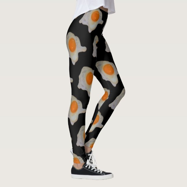 Reifeneier-Muster auf Schwarz Leggings (Rechts)