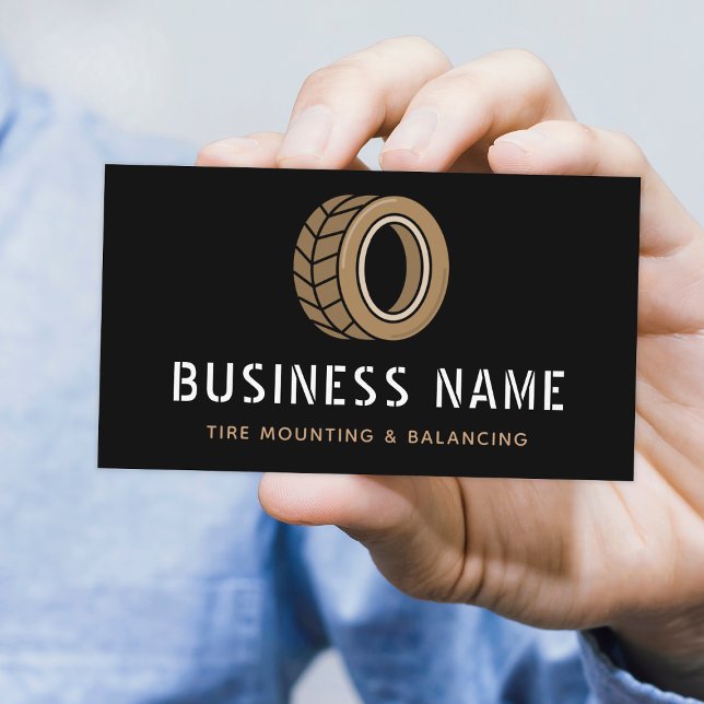 Reifenmontage & Balancing Automobil Service Visitenkarte (Von Creator hochgeladen)