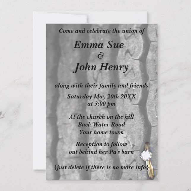 Reifenring Einladung (Vorderseite)