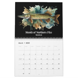Reihe Aquarellfarben: 2 Kalender für die Fischzeit