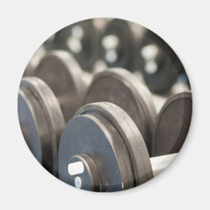 Reihe der Dumbbells-Nahaufnahme Magnet