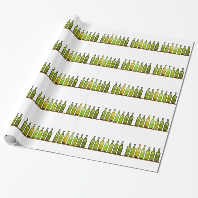 Reihe der Flaschen Geschenkpapier (Ungerollt)